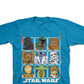 Star Wars Little Boys Squares T-Shirt Turq/Aqua Size 4