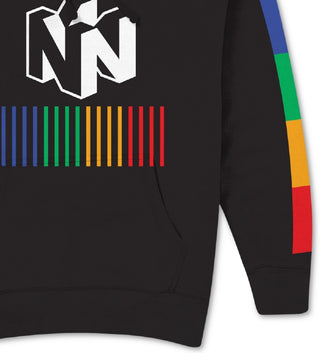 Hybrid Men's Graphic Hoodie Black Size XX-Large