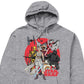Hybrid Star Wars Montage Men's Graphic Hoodie Gray Size Medium