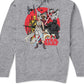 Hybrid Star Wars Montage Men's Graphic Hoodie Gray Size Medium