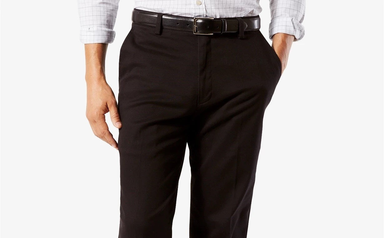 Dockers Men's Easy Classic Fit Stretch Pants Black Size 38X30