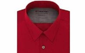 Calvin Klein Men's Burgundy Non Iron Dress Shirt Red Size 16X32X33
