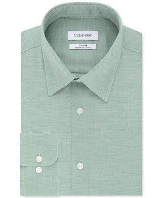 Calvin Klein Men's Green Dress Shirt Green Size 16X34X35