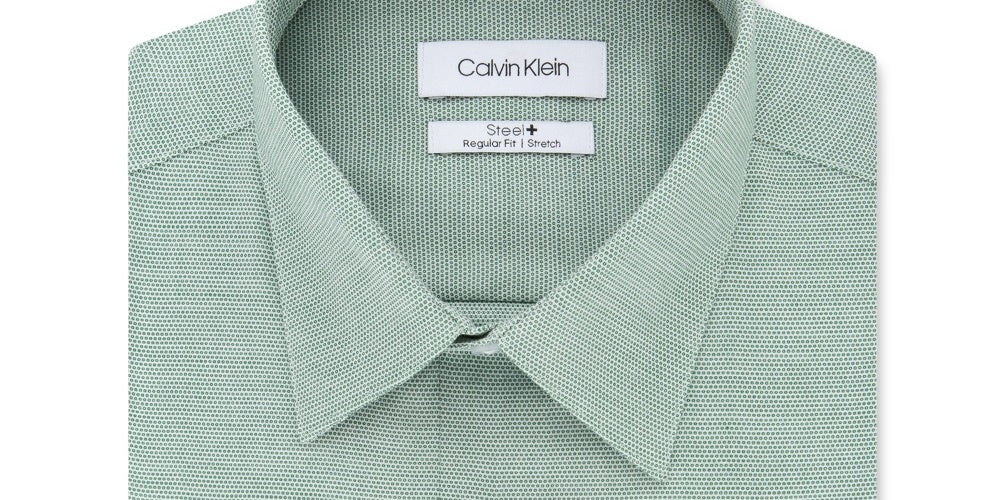 Calvin Klein Men's Green Dress Shirt Green Size 16X34X35