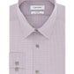 Calvin Klein Men's Steel Slim-Fit Non-Iron Performance Stretch Check Dress Shirt Pink Size 15X34-35
