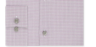 Calvin Klein Men's Steel Slim-Fit Non-Iron Performance Stretch Check Dress Shirt Pink Size 15X34-35