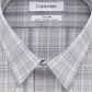 Calvin Klein Men's Plaid Collared Work Dress Shirt Beige Size 15X32X33