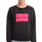 Calvin Klein Big Girls Logo Sweatshirt Black Size 7