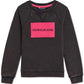 Calvin Klein Big Girls Logo Sweatshirt Black Size 7