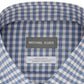 Michael Kors Men's Classic Fit Airsoft Performance Stretch Gingham Shirt Blue Size 18.5X34-35