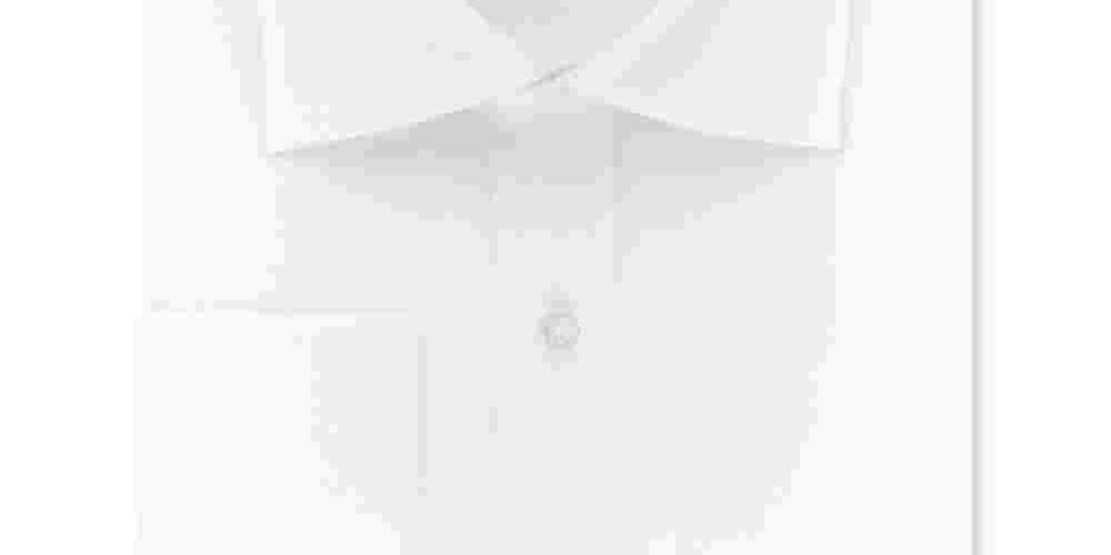 Sean John Men's Fit White Solid Dress Shirt White Size 15.5X34X35