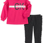 Calvin Klein Little Girls 2-Pc. Sweatshirt & Leggings Set Pink Size 6