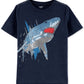 Carter's Little & Big Boy's Shark Print T-Shirt Navy Size 6