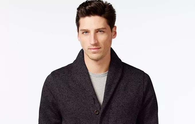 Levi's Men's Sweater Knit Fleece Cardigan Black Size XX-Large