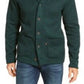 Levi's Men's Sweater Knit Fleece Cardigan Green Size Large
