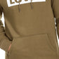 Levi's Men's Burndlen Fleece Logo Hoodie Green Size Large
