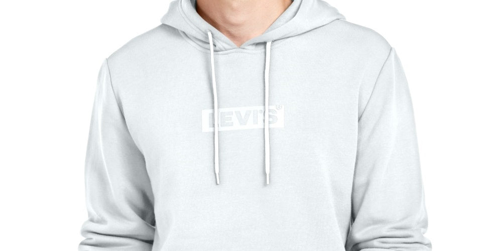 Levi's Men's Logo Hoodie White Size X-Large