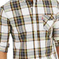 Levi's Men's Large Plaid Button Down Shirt White Size Medium