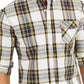 Levi's Men's Large Plaid Button Down Shirt White Size Medium