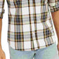 Levi's Men's Large Plaid Button Down Shirt White Size Medium