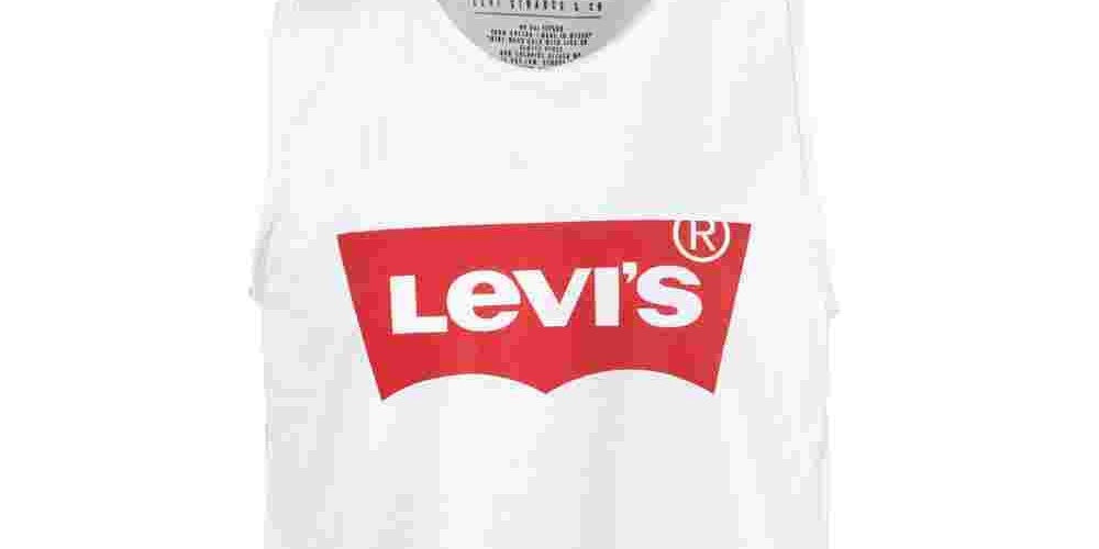 Levi's Men's Logo Tank White Size Small
