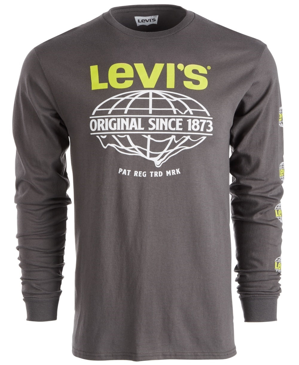 Levi's Men's Long Sleeve Network T-Shirt Black Size XX-Large