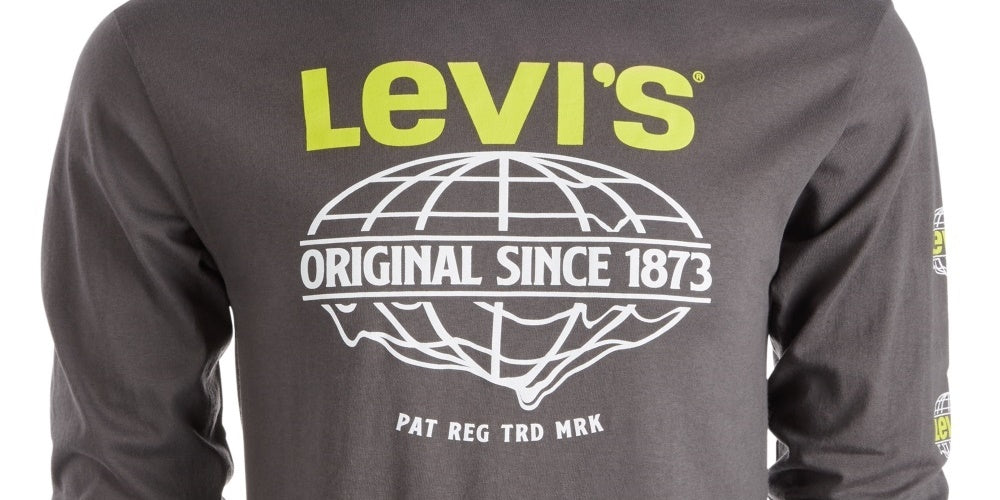 Levi's Men's Long Sleeve Network T-Shirt Black Size XX-Large