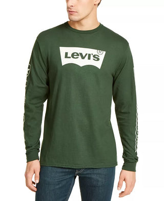 Levi's Men's Tundra Logo Graphic T-Shirt Green Size X-Large