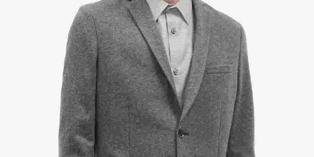 Calvin Klein Men's Slim Fit Douglas Jacket Grayl Size Medium