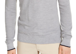 Calvin Klein Men's Merino Crew Neck Sweater Silver Size X-Large