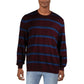 Calvin Klein Men's Bi-Color Striped Sweater Red Size Small