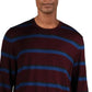 Calvin Klein Men's Bi-Color Striped Sweater Red Size Small