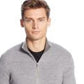 Calvin Klein Men's Merino Full-Zip Sweater Charcoal Size Small