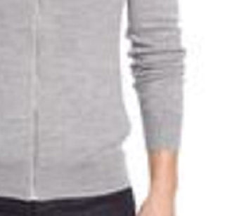 Calvin Klein Men's Merino Full-Zip Sweater Charcoal Size Small