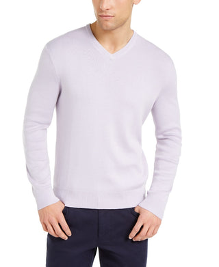 Calvin Klein Men's Regular Fit V Neck Sweater Purple Size XX-Large