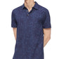 Calvin Klein Men's Short Sleeve All Over Floral Print Maritime Blue Combo Blue Size Large