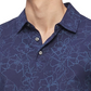 Calvin Klein Men's Short Sleeve All Over Floral Print Maritime Blue Combo Blue Size Large