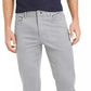 Calvin Klein Men's Slim Fit Printed Texture Pants Charcoal Size 33X32