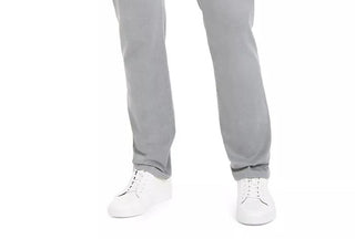 Calvin Klein Men's Slim Fit Printed Texture Pants Charcoal Size 33X32