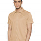 Calvin Klein Men's Short Sleeve Liquid Touch Button Up Polo Shirt Brown Size Small
