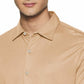 Calvin Klein Men's Short Sleeve Liquid Touch Button Up Polo Shirt Brown Size Small