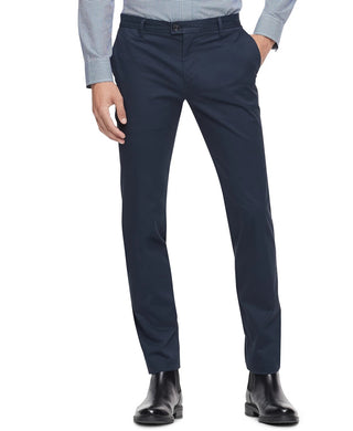 Calvin Klein Men's Refined Stretch Slim Fit Chinos Blue Size 30X32