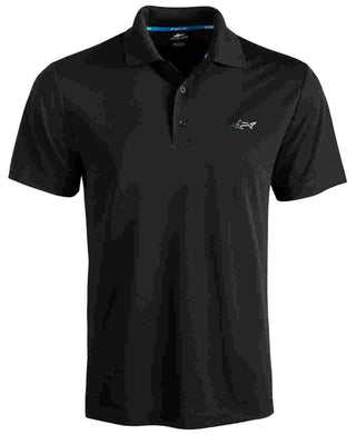 Attack Life By Greg Norman 5 Iron Solid Polo Charcoal Size Small