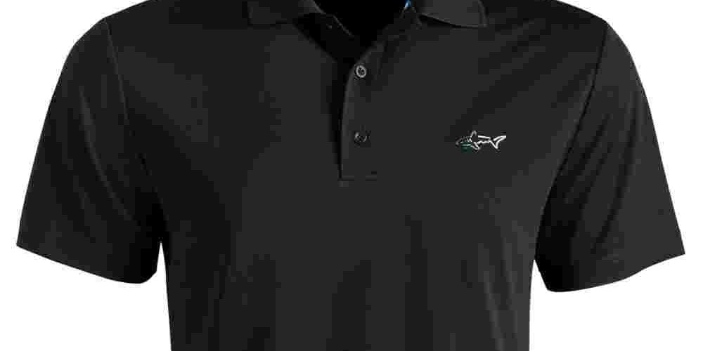 Attack Life By Greg Norman 5 Iron Solid Polo Charcoal Size Small