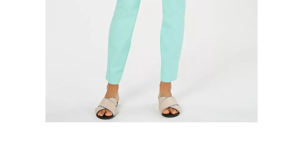 Charter Club Women's Petite Cambridge Tummy-Control Slim-Leg Pants Bright Blue Size 16X3