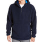 DKNY Men's Sherpa Quarter-Zip Sweater Navy Size XX-Large