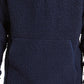 DKNY Men's Sherpa Quarter-Zip Sweater Navy Size XX-Large