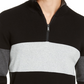 DKNY Men's Quarter Zip Sweatshirt Charcoal Size X-Large