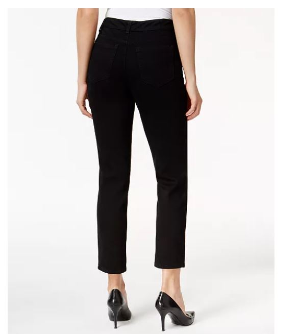 Charter Club Women's Bristol Skinny Ankle Jeans Black Size 10 Petite