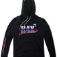 H4X  Men's Loose Fit Fleece Logo Hoodie Black Size Large